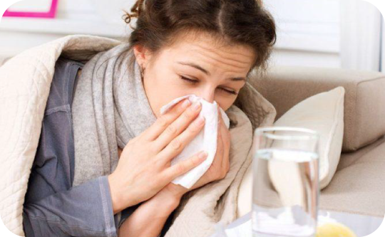 síntomas de la Rinitis Alérgica, Influenza y COVID-19